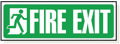 Foamex Fire Exit Sign- FA002F