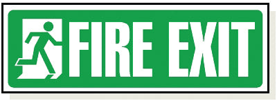 Adhesive Fire Exit Sign - FA002A
