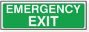 Adhesive Emergency Exit Sign - FA005A