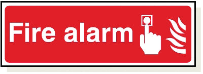 Adhesive Fire Alarm Sign - FA010A