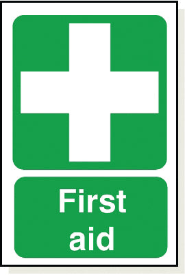 Adhesive First Aid Sign - FB005A