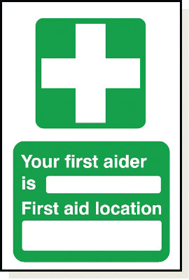 Foamex First Aider Sign - FB007F