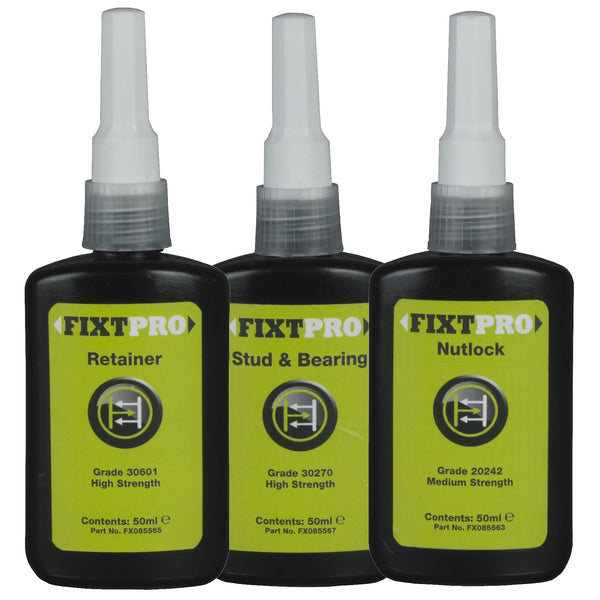 FIXT Anaerobic Adhesives X3 - Large Bottles - FX085560
