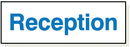 Adhesive Reception Sign - GA001A