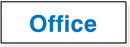 Adhesive Office Sign - GA002A