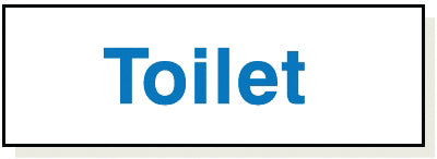 Adhesive Toilet Sign - GA008A
