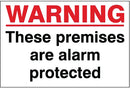 Adhesive Warning Premises Alarm SIgn - GB007F