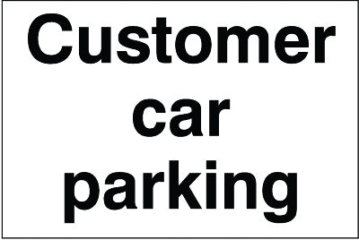 Adhesive Customer Car Parking Sign - GB019F