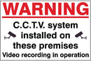 Adhesive Warning CCTV Sign - GB021A