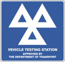 Foamex Vehicle Testing Sign  - M001F