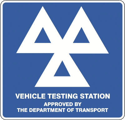 Foamex Vehicle Testing Sign  - M001F