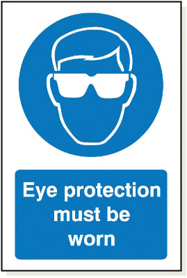 Adhesive Eye Protection Sign - MB001A
