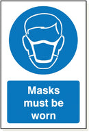 Adhesive Masks Sign - MB002A