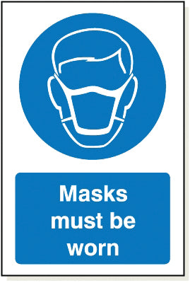 Adhesive Masks Sign - MB002A