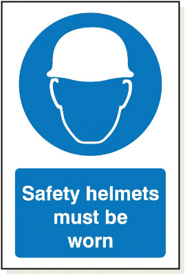 Foamex Safety Helmets Sign - MB004F