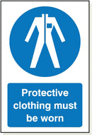 Adhesive Protective Clothing Sign - MB007A