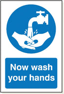 Foamex Wash Your Hands Sign - MB011F