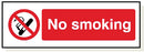 Adhesive No Smoking Sign - PA001A
