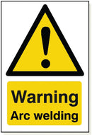 Foamex Warning Arc Welding Sign  - WB053F