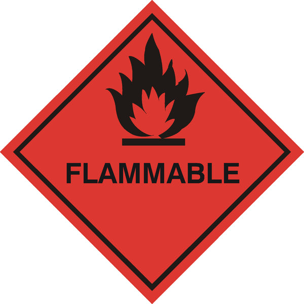 Flammable Sticker - WS001