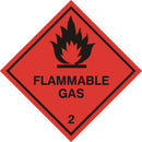 Flammable Gas Sticker - WS003