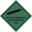 Non-Flammable Compressed Gas Sticker - WS005