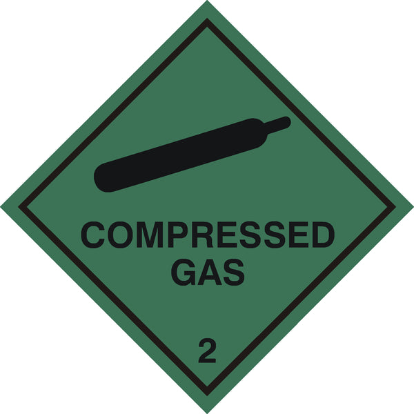 Compressed Gas Sticker - WS006