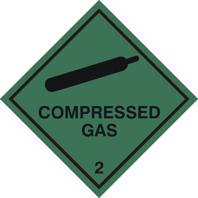 Compressed Gas Sticker - WS006