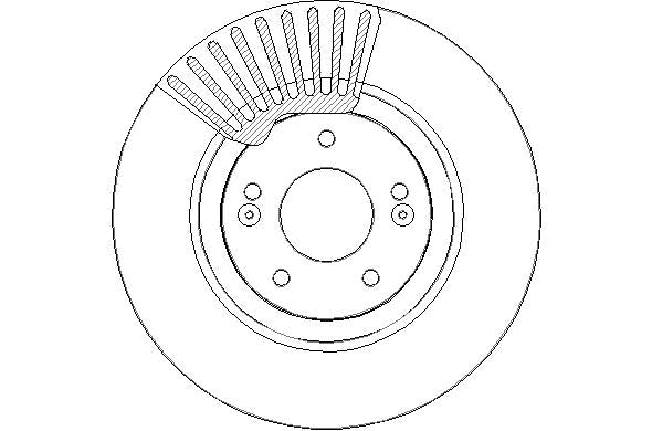 Disctech Brake Disc - Fits Hyundai - ABD2515 - Front Axle