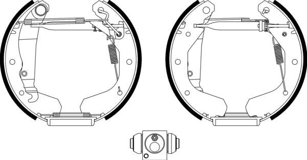 Mintex Brake Shoe Kits fits -Bedford Opel Vauxhall MSP041 (also fits other vehicles)
