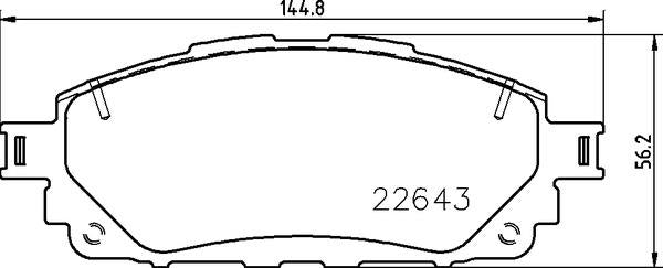 Mintex Brake Pad Set fits - MDB3988 (also fits other vehicles)