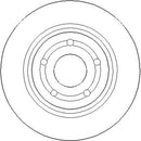 Disctech Brake Disc - Fits Ford, Mini - ABD3422 - Rear Axle