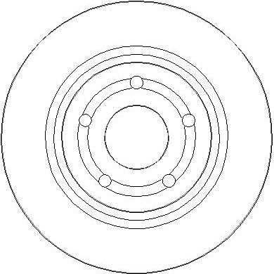 Disctech Brake Disc - Fits Ford, Mini - ABD3422 - Rear Axle