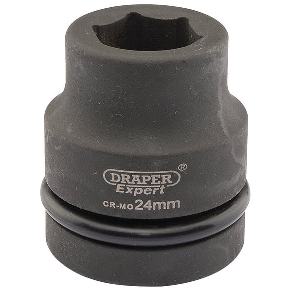 Expert HI-TORQ 6 Point Impact Socket, 1" Sq Dr, 24mm
