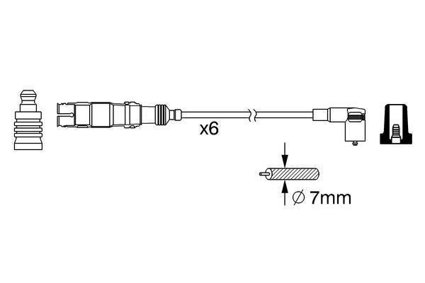 Bosch Ignition Lead Part No - 0986356384