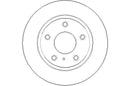 Disctech Brake Disc - Fits Citroën, Mazda - ABD3235 - Rear Axle
