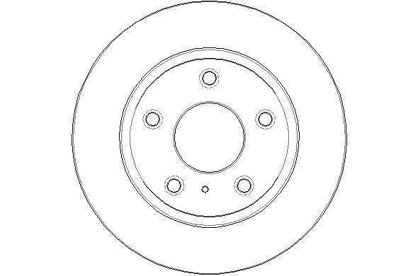 Disctech Brake Disc - Fits Citroën, Mazda - ABD3235 - Rear Axle