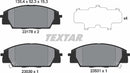 Honda, Brake Pad Set - Textar 2317801