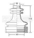 First Line Cv Joint Boot Kit Part No -FCB2770