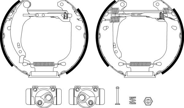 Mintex Brake Shoe Kits fits -Peugeot MSP199 (also fits other vehicles)