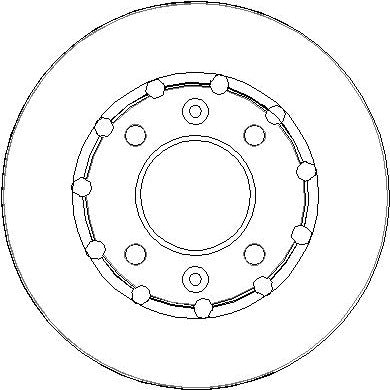 Disctech Brake Disc - Fits Citroën, Subaru - ABD3898 - Rear Axle