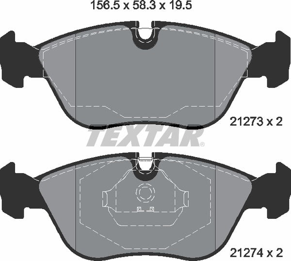 Textar Brake Pad Set - 2127304