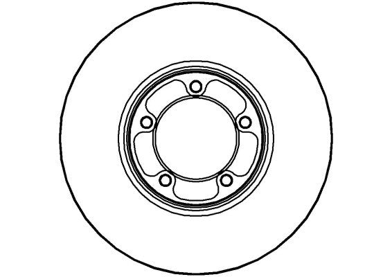 Disctech Brake Disc - Fits Austin, Ldv - ABD2657 - Front Axle