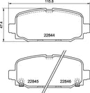Mintex Brake Pad Set fits -Jeep MDB4069 (also fits other vehicles)