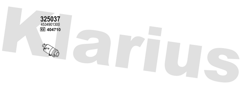 Klarius 325037 - Catalyst Type Approved  - Fits Renault Twingo III 0.9