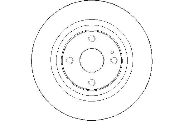 Disctech Brake Disc - Fits Hyundai, Mazda - ABD3043 - Rear Axle