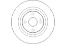Disctech Brake Disc - Fits Hyundai, Mazda - ABD3043 - Rear Axle