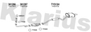 Klarius 301297 - Front Pipe For Cat  - Fits Toyota Picnic 2.0i