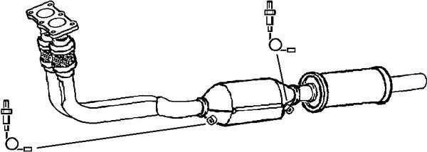 Klarius 380715 - Catalyst Incl Frnt Pipe Non Ta