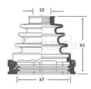Borg & Beck Cv Joint Boot Kit Part No -BCB2728